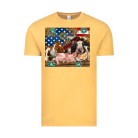 Vintage Mustard American farm animals Vintage Tee - RanaPortraitStore