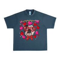 Midnight Navy Valentine's day  english bulldog Urban Heavy Tee - RanaPortraitStore
