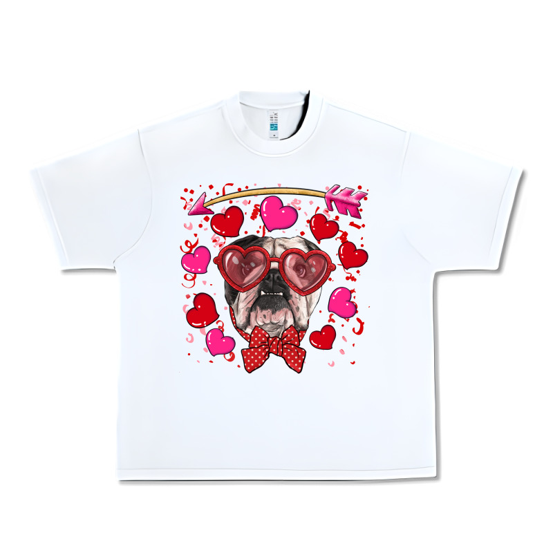 Valentine's Day  English Bulldog Urban Heavy Tee by RanaPortraitStore | Teevron
