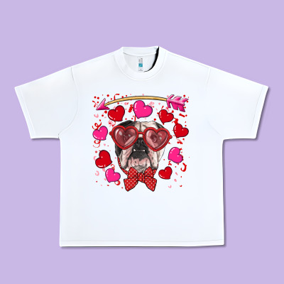 Valentine's Day  English Bulldog Urban Heavy Tee Designed By Ranaportraitstore