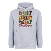 Heather Grey merry merry merry christmas ado Heavyweight Hoodie - AdoDesignShop