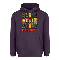 Plum merry merry merry christmas ado Heavyweight Hoodie - AdoDesignShop