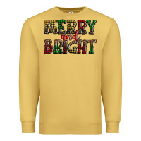 Antique Gold merry and bright Premium Sweatshirt - AdoDesignShop