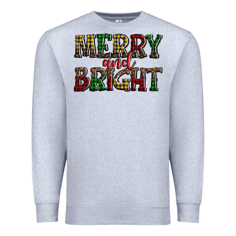 Merry And Bright Premium Sweatshirt by AdoDesignShop | Teevron