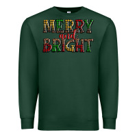 Sports Green merry and bright Premium Sweatshirt - AdoDesignShop