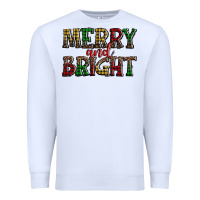 White merry and bright Premium Sweatshirt - AdoDesignShop