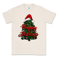 Natural happy holidays christmas tree Classic Tee - RanaPortraitStore