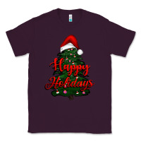 Plum happy holidays christmas tree Classic Tee - RanaPortraitStore