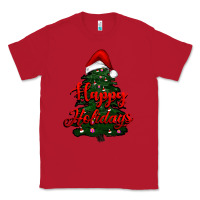 Red happy holidays christmas tree Classic Tee - RanaPortraitStore