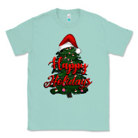 Seafoam happy holidays christmas tree Classic Tee - RanaPortraitStore