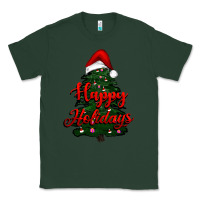 Sports Green happy holidays christmas tree Classic Tee - RanaPortraitStore