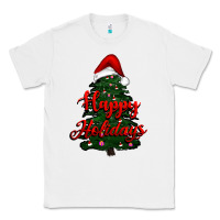 White happy holidays christmas tree Classic Tee - RanaPortraitStore