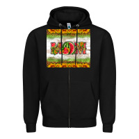 Black mom watermelon Zipper Hoodie - HRA Design Shop