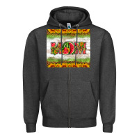 Charcoal Heather mom watermelon Zipper Hoodie - HRA Design Shop