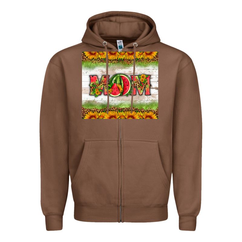 Mom Watermelon Zipper Hoodie by HRA Design Shop | Teevron