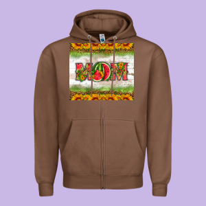 Mom Watermelon Zipper Hoodie Designed By Hra Design Shop