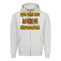 Dove Grey mom watermelon Zipper Hoodie - HRA Design Shop