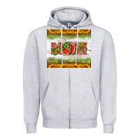 Heather Grey mom watermelon Zipper Hoodie - HRA Design Shop