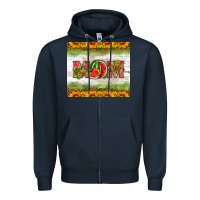 Navy mom watermelon Zipper Hoodie - HRA Design Shop