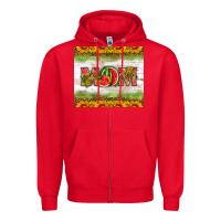 Red mom watermelon Zipper Hoodie - HRA Design Shop