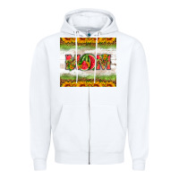 White mom watermelon Zipper Hoodie - HRA Design Shop