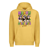 Antique Gold happy mardi gras y'all Premium Hoodie - MaliasSmallBusiness