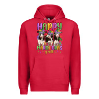 Cardinal happy mardi gras y'all Premium Hoodie - MaliasSmallBusiness