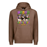 Chestnut happy mardi gras y'all Premium Hoodie - MaliasSmallBusiness