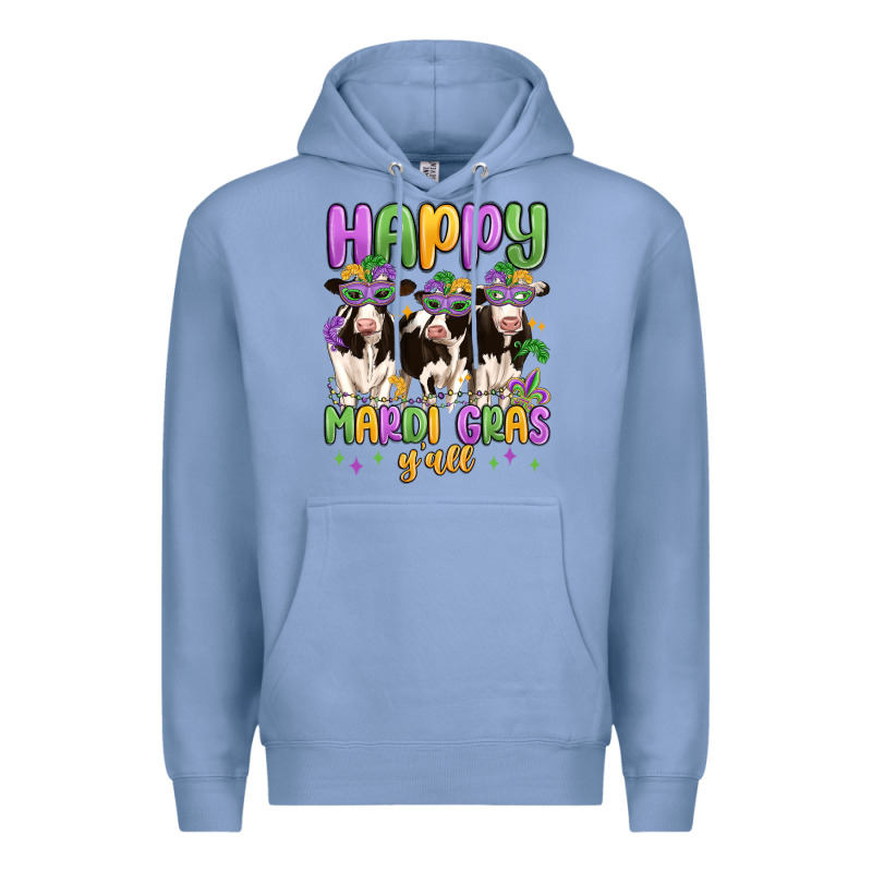 Happy Mardi Gras Y'all Premium Hoodie by MaliasSmallBusiness | Teevron