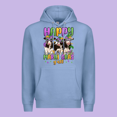 Happy Mardi Gras Y'all Premium Hoodie Designed By Maliassmallbusiness
