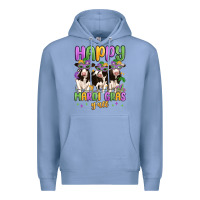 Colony Blue happy mardi gras y'all Premium Hoodie - MaliasSmallBusiness
