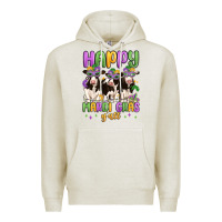 Oatmeal Heather happy mardi gras y'all Premium Hoodie - MaliasSmallBusiness