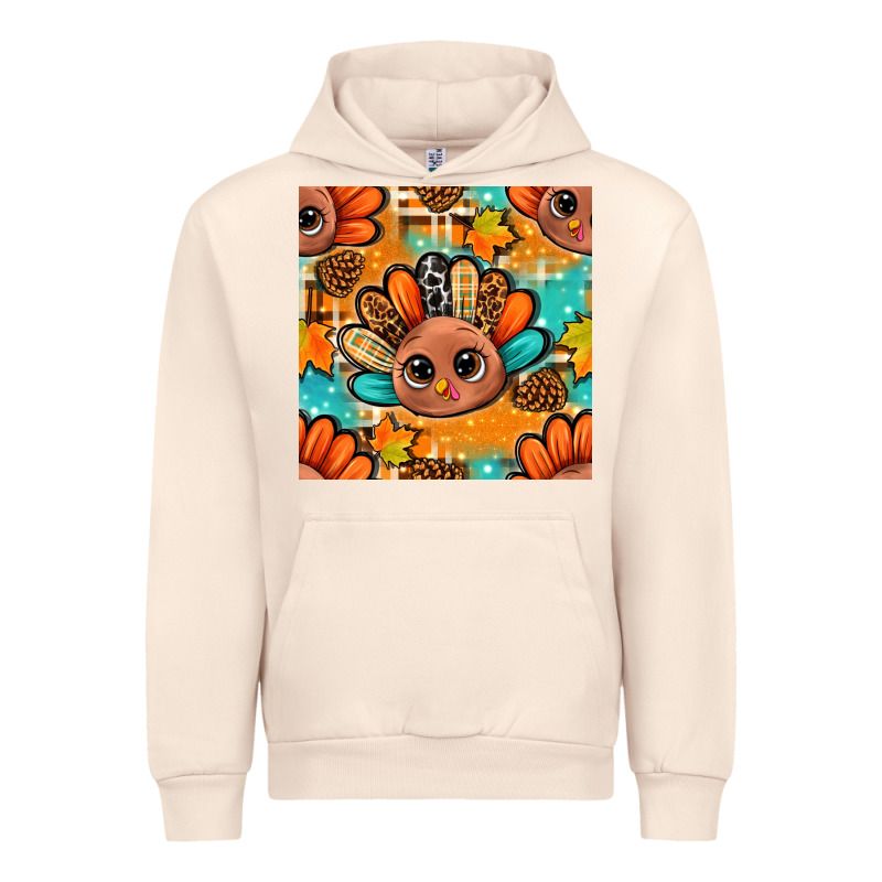 Thanksgiving Turkey And Cone With Tartan Seamless Pattern Bbs Urban Hoodie by BundleAndBundleShop | Teevron