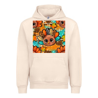 Sandshell thanksgiving turkey and cone with tartan seamless pattern bbs Urban Hoodie - BundleAndBundleShop