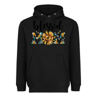 Black blessed mom Heavyweight Hoodie - JahusDesignShop