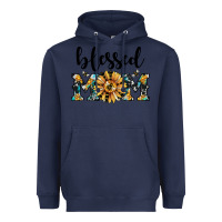 Navy blessed mom Heavyweight Hoodie - JahusDesignShop