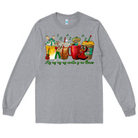 Heather Grey Ay Ay  Ay Ay Canta y No Llores Coffee Cups Long Sleeve Tee - texasbilliewilder