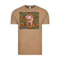 Vintage Coffee baby pig Vintage Tee - RanaPortraitStore