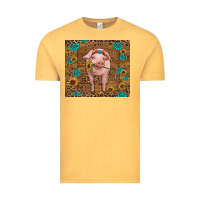 Vintage Mustard baby pig Vintage Tee - RanaPortraitStore