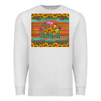 Oatmeal Heather hairboss 200z skinny sunflowers leopard hairdresser Premium Sweatshirt - Artiststas