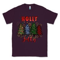 Plum holly jolly Christmas trees Classic Tee - RanaPortraitStore