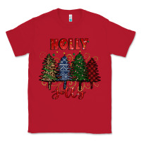 Red holly jolly Christmas trees Classic Tee - RanaPortraitStore