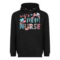 Black wife mom nurse Heavyweight Hoodie - BundleAndBundleShop