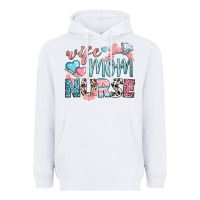 White wife mom nurse Heavyweight Hoodie - BundleAndBundleShop