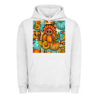 Pigment Lunar Rock thanksgiving turkey with tartan seamless pattern bbs Urban Hoodie - BundleAndBundleShop