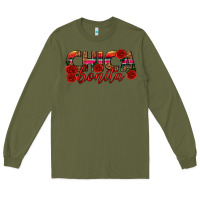 Army Green Chica Bonita Long Sleeve Tee - texasbilliewilder