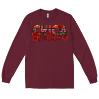 Burgundy Chica Bonita Long Sleeve Tee - texasbilliewilder