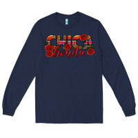 Navy Chica Bonita Long Sleeve Tee - texasbilliewilder