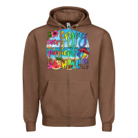 Chestnut enjoy every moment of summer Zipper Hoodie - HRA Design Shop