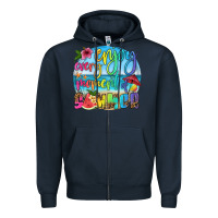 Navy enjoy every moment of summer Zipper Hoodie - HRA Design Shop